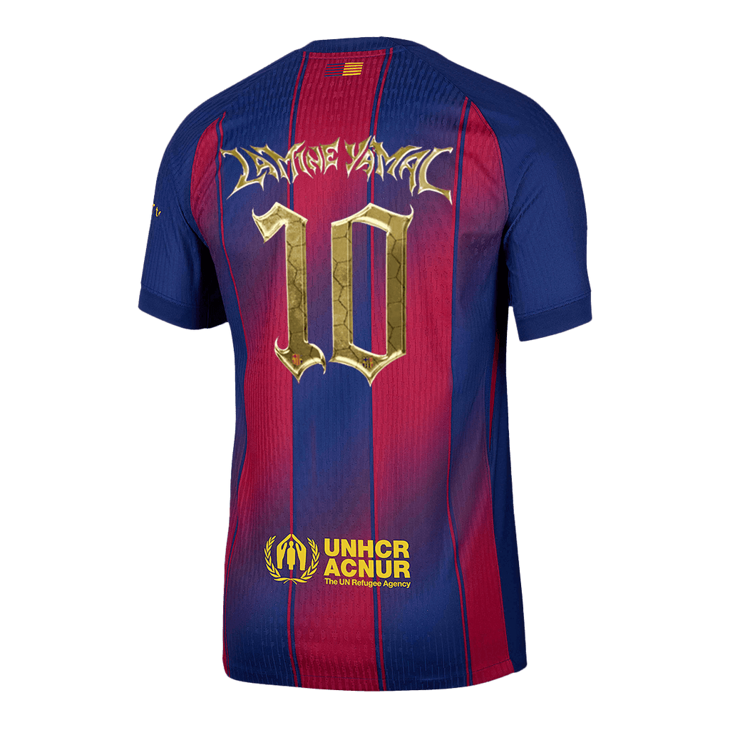 Player Version LAMINE YAMAL #10 Barcelona Home Football Shirt 2025/26—Kopa Trophy Edition