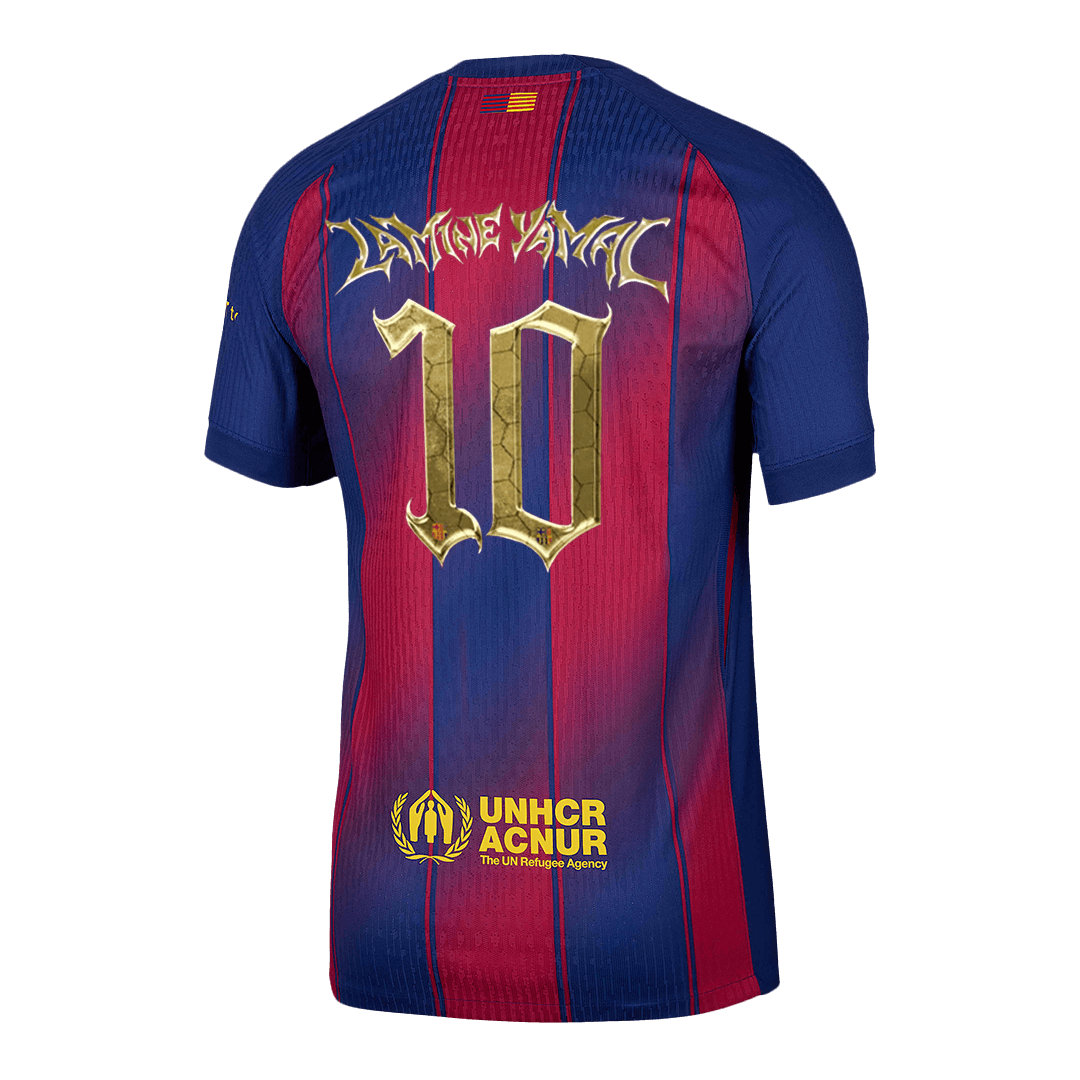 Player Version LAMINE YAMAL #10 Barcelona Home Football Shirt 2025/26—Kopa Trophy Edition