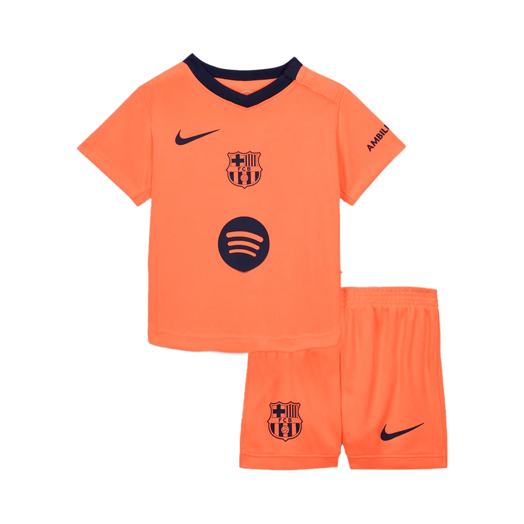 Kid's Barcelona Third Away Football Shirt Kit(Jersey+Shorts) 2025/26