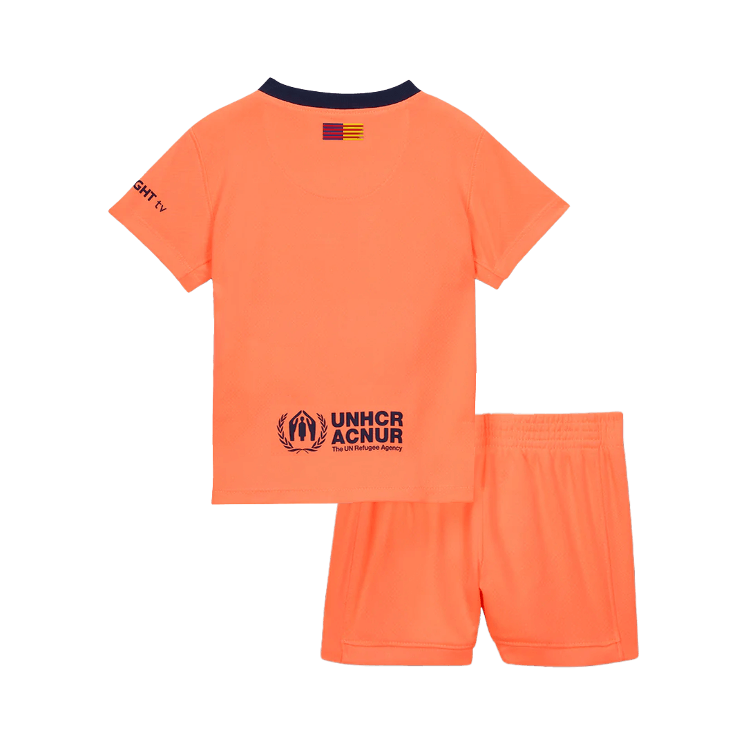 Kid's Barcelona Third Away Football Shirt Kit(Jersey+Shorts) 2025/26