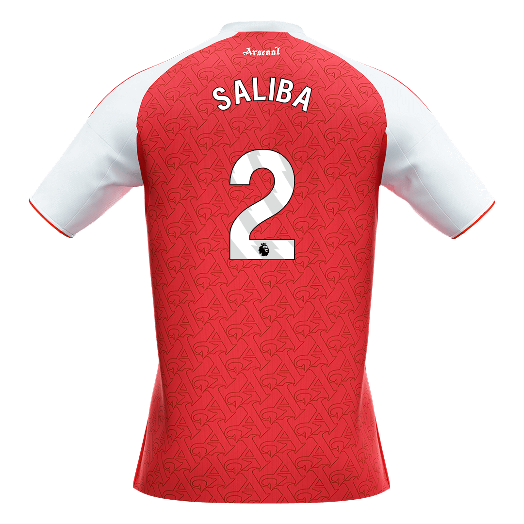 SALIBA #2 Arsenal Home Football Shirt 2025/26