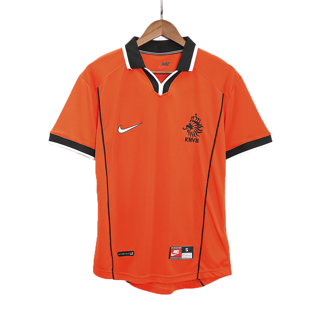Retro Netherlands Home Soccer Jersey World Cup 1998 Orange