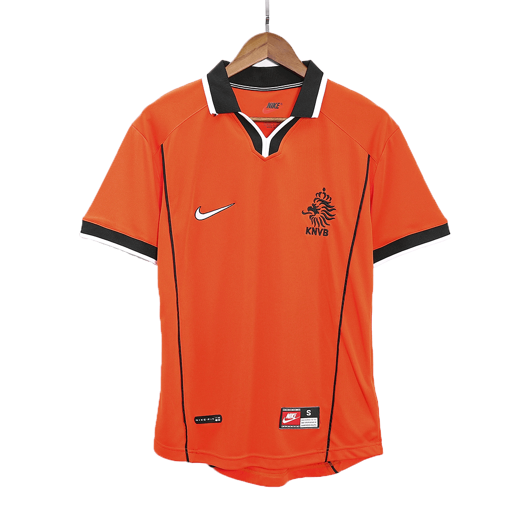 Retro Netherlands Home Soccer Jersey World Cup 1998 Orange