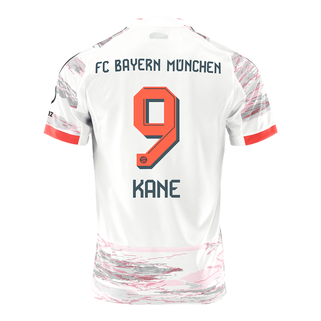 KANE #9 Bayern Munich Away Football Shirt 2025/26 White
