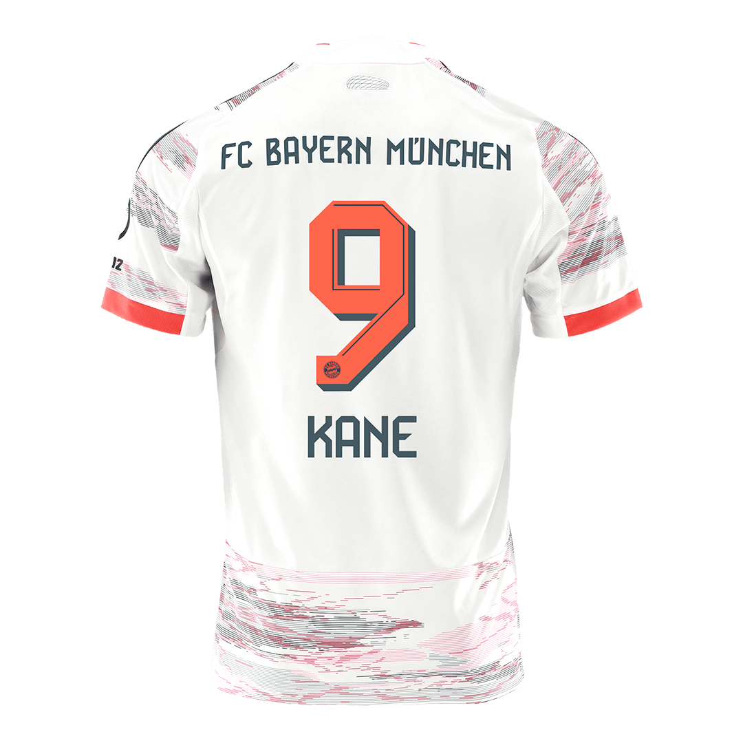 KANE #9 Bayern Munich Away Football Shirt 2025/26 White