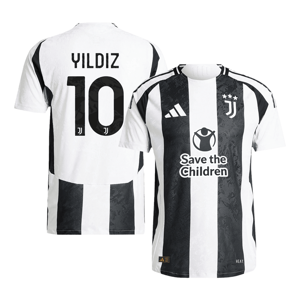 Player Version YILDIZ #10 Juventus Home Football Shirt 2024/25 - Save The Children Sponsor