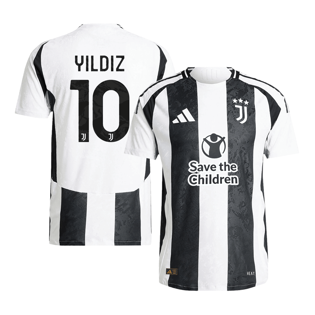 Player Version YILDIZ #10 Juventus Home Football Shirt 2024/25 - Save The Children Sponsor