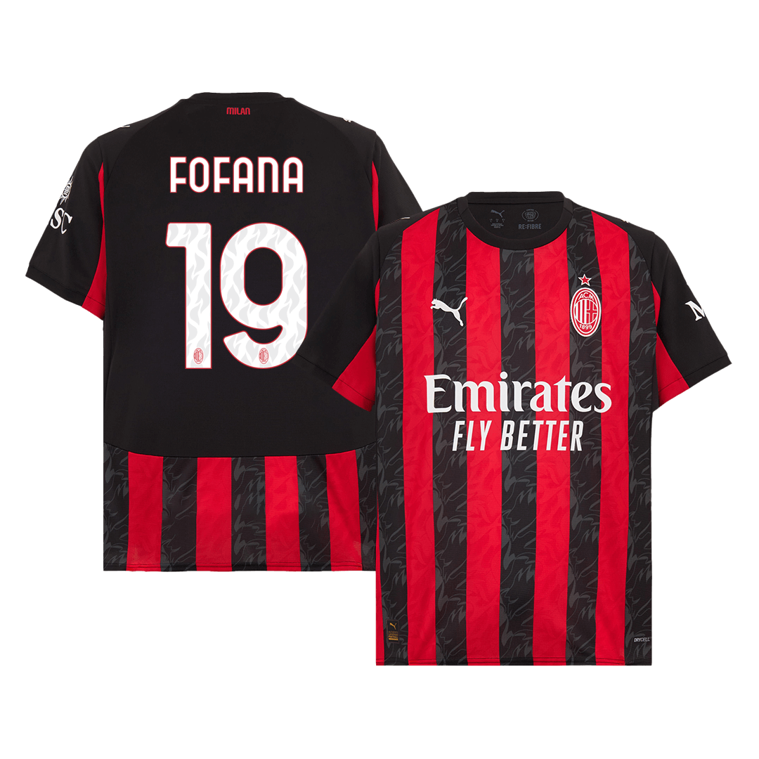 FOFANA #19 AC Milan Home Football Shirt 2025/26