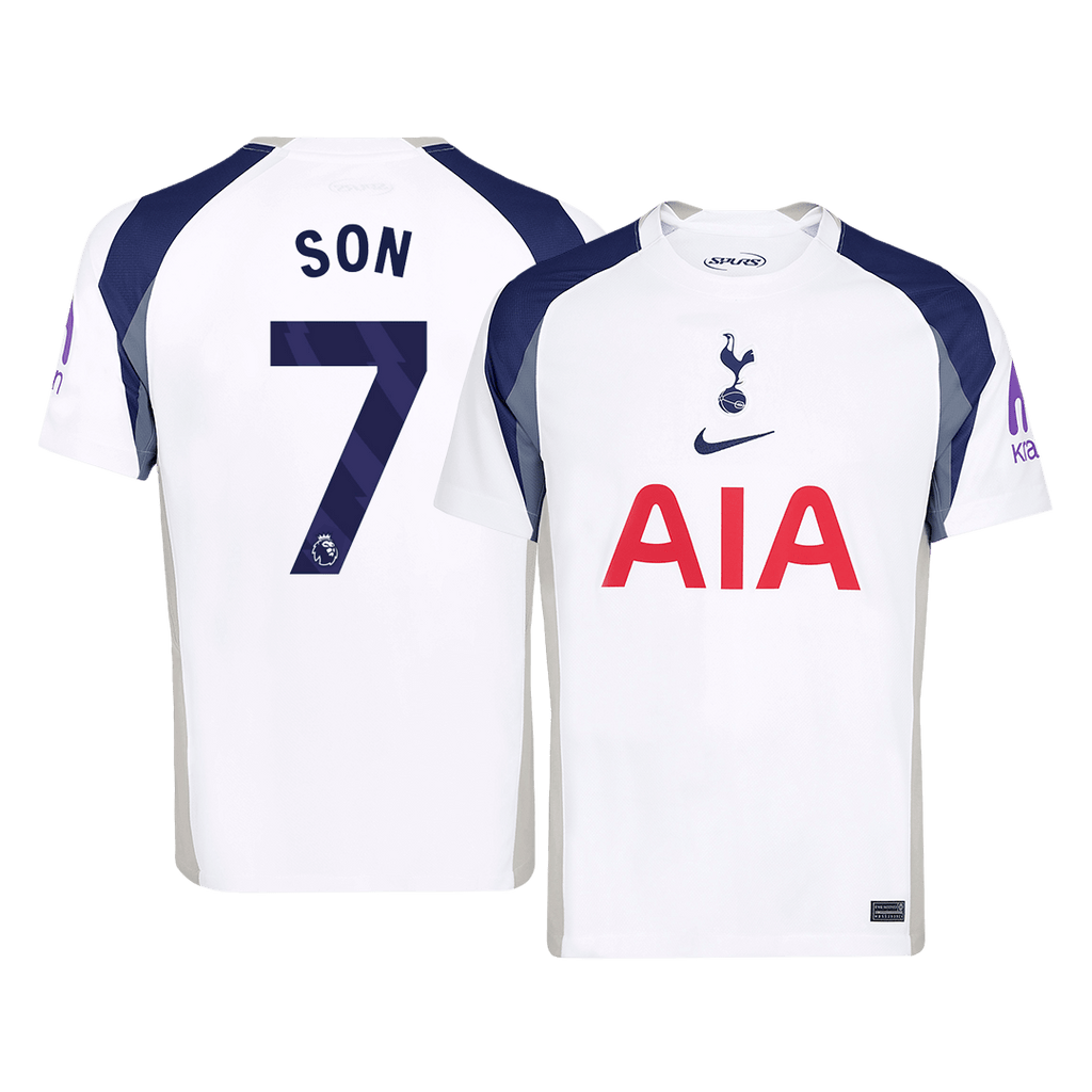SON #7 Tottenham Hotspur Home Football Shirt 2025/26 White