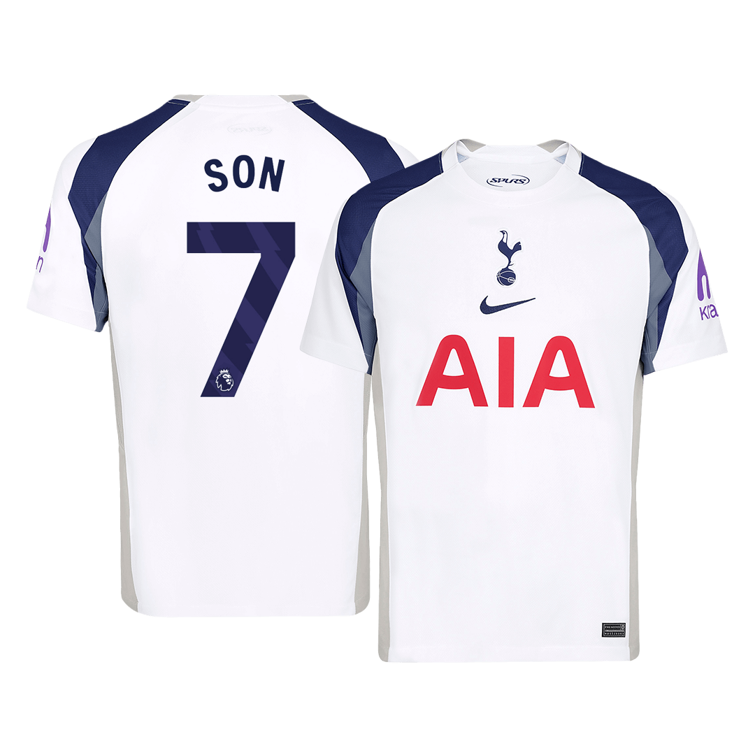 SON #7 Tottenham Hotspur Home Football Shirt 2025/26 White