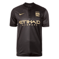 Men Retro Fan Version 2013/14 Manchester City Away Soccer Jersey Black