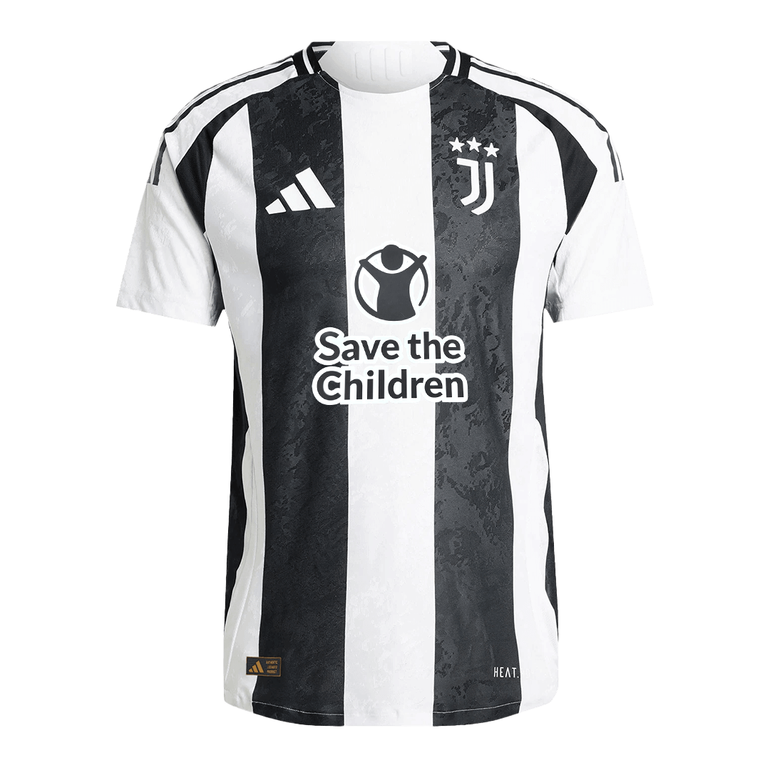 Player Version YILDIZ #10 Juventus Home Football Shirt 2024/25 - Save The Children Sponsor