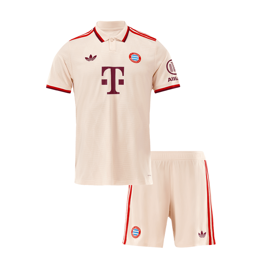 Kid's Bayern Munich Third Away Football Shirt Kit(Jersey+Shorts) 2024/25 - UCL