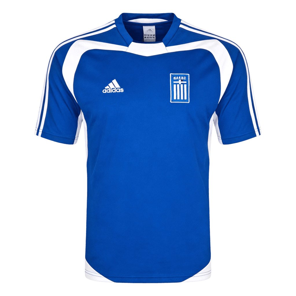 Men Retro Fan Version Greece Home Soccer Jersey Euro Cup 2004 Blue