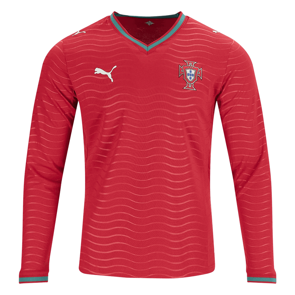 Player Version Portugal Home Long Sleeve Football Shirt 2026