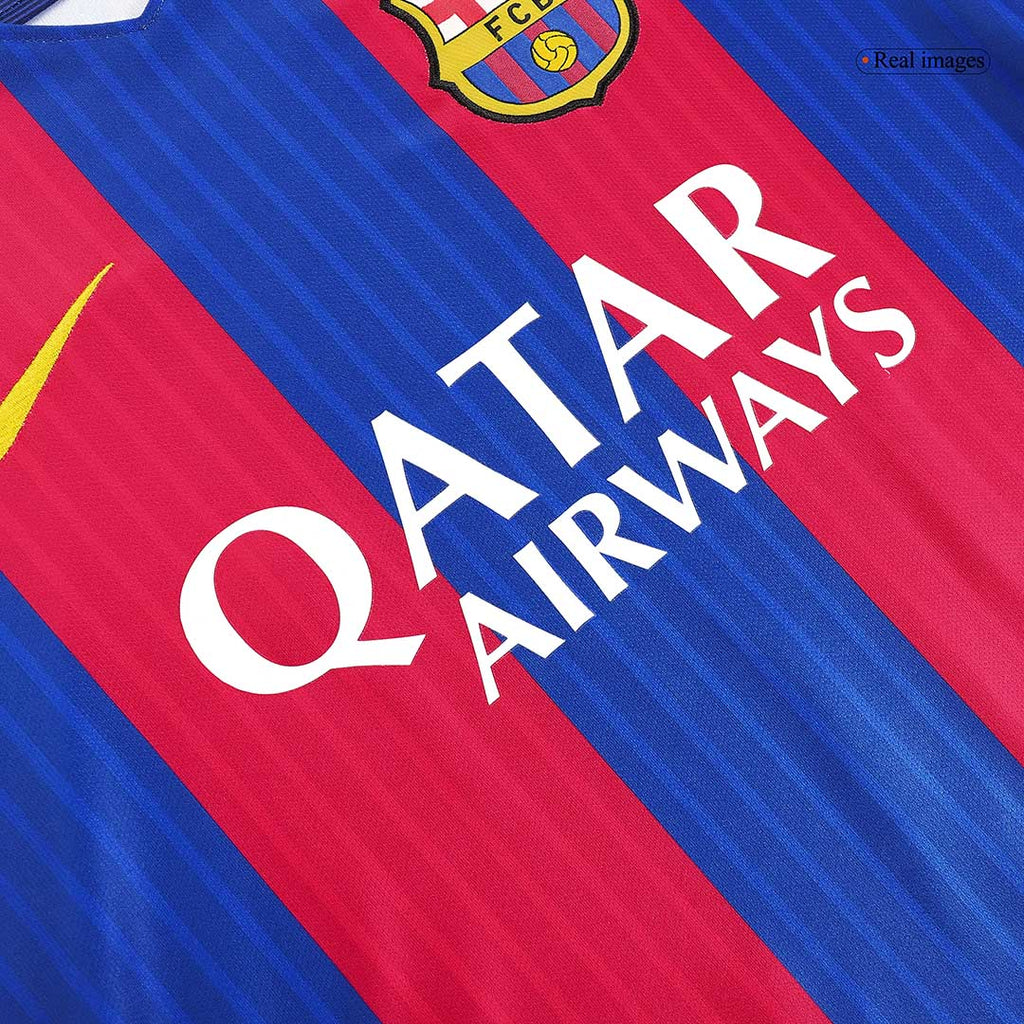 Retro 2016/17 Barcelona Home Football Shirt