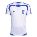 Men Retro Fan Version Greece Away Soccer Jersey Euro Cup 2004 White