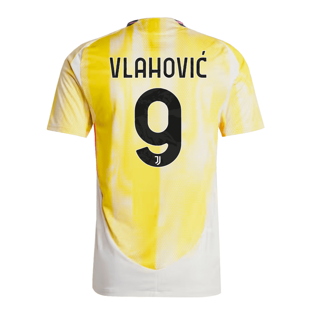 Player Version VLAHOVIĆ #9 Juventus Away Football Shirt 2024/25 - Save The Children Sponsor