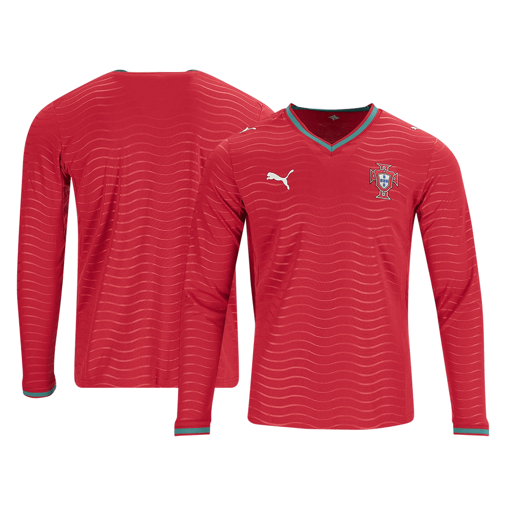 Player Version Portugal Home Long Sleeve Football Shirt 2026