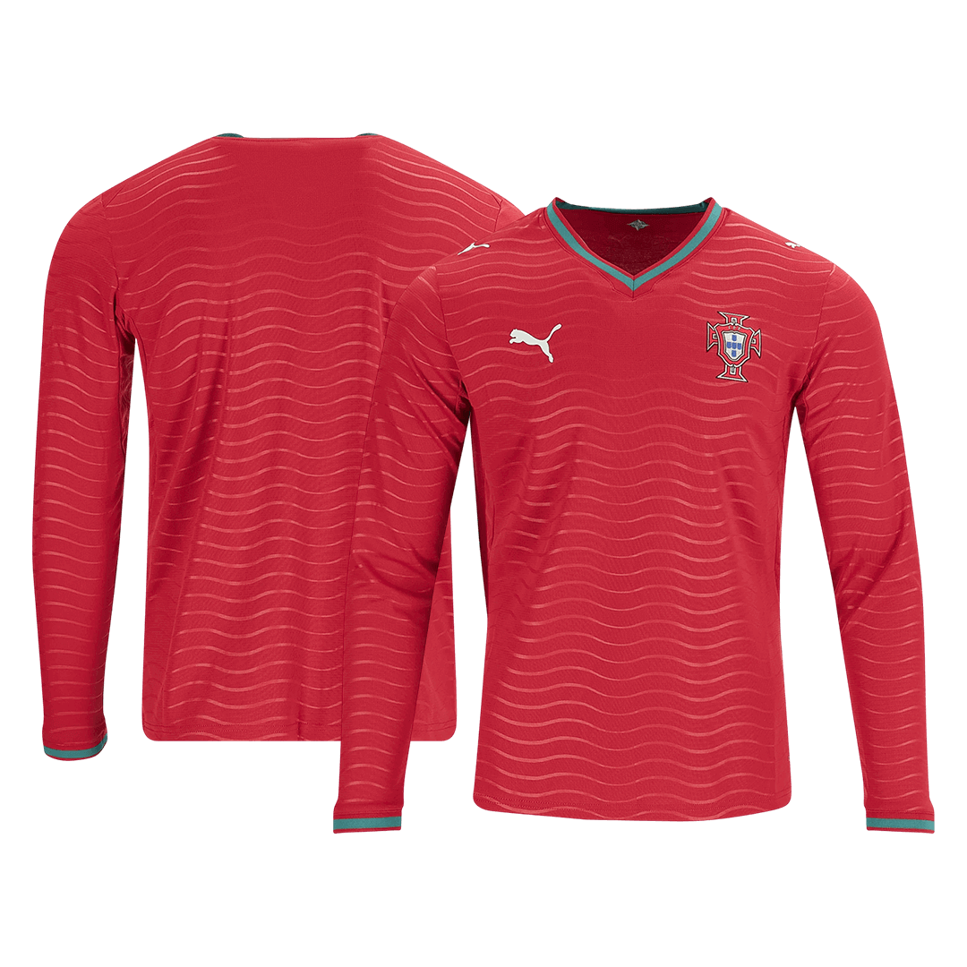 Player Version Portugal Home Long Sleeve Football Shirt 2026