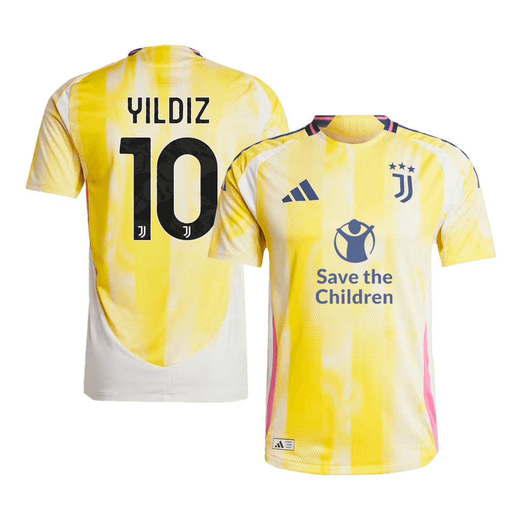 Player Version YILDIZ #10 Juventus Away Football Shirt 2024/25 - Save The Children Sponsor