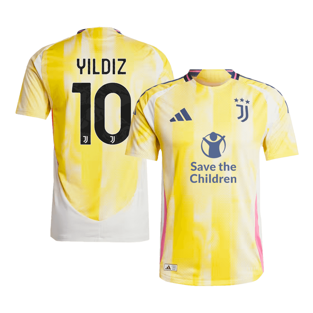 Player Version YILDIZ #10 Juventus Away Football Shirt 2024/25 - Save The Children Sponsor