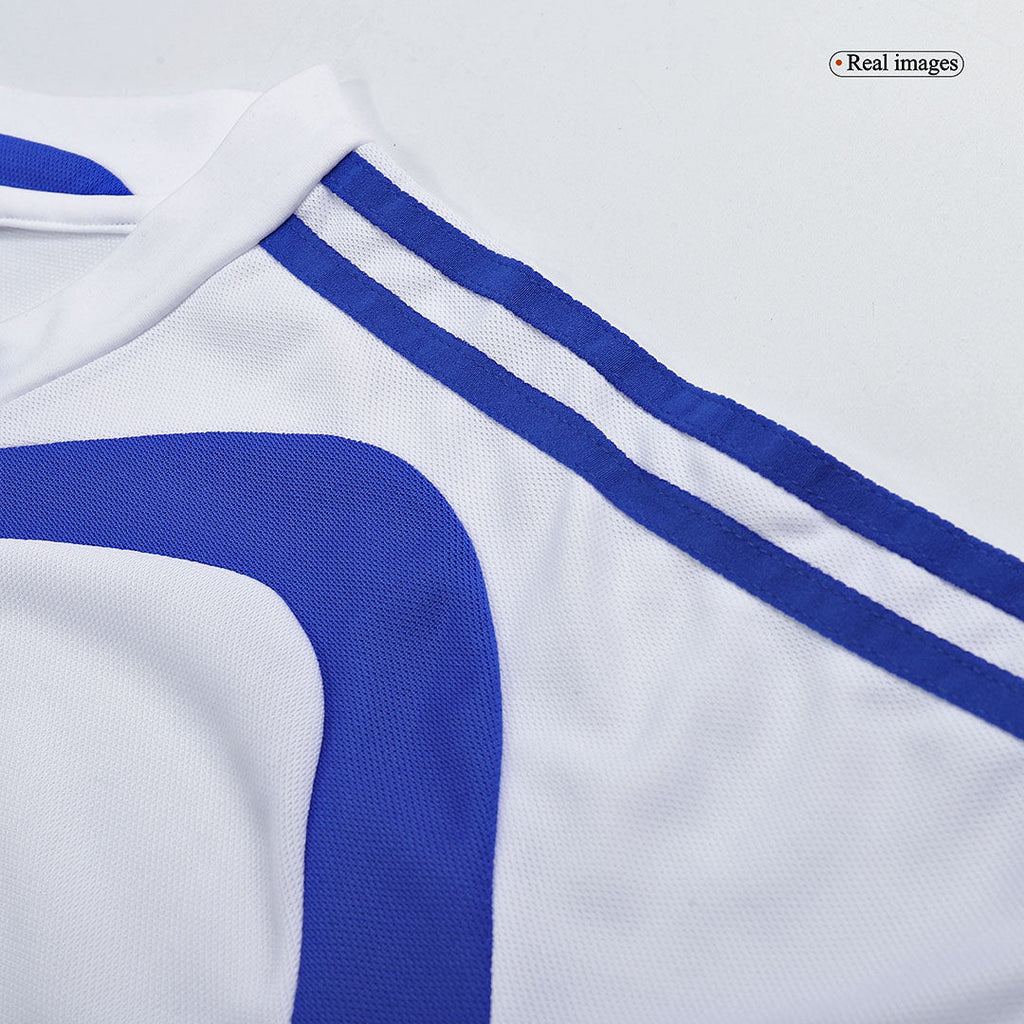 Men Retro Fan Version Greece Away Soccer Jersey Euro Cup 2004 White
