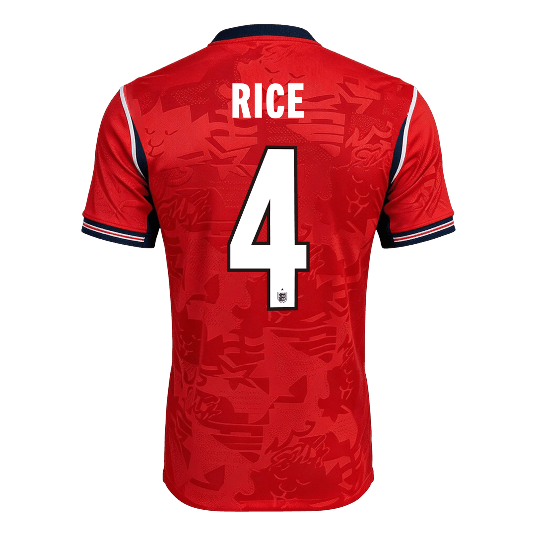 Player Version RICE #4 England Away Soccer Jersey 2026