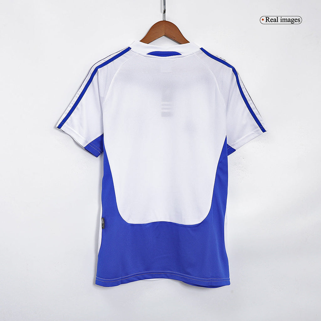 Men Retro Fan Version Greece Away Soccer Jersey Euro Cup 2004 White