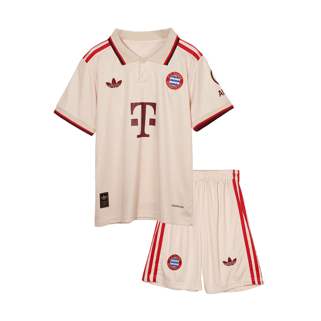 Kid's Bayern Munich Third Away Football Shirt Kit(Jersey+Shorts) 2024/25 - UCL