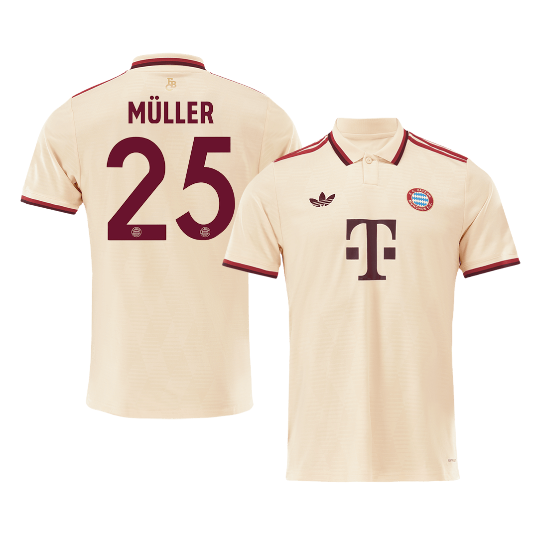 MÜLLER  #25 Bayern Munich Third Away Football Shirt 2024/25