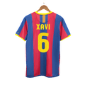 Retro XAVI #6 2010/11 Barcelona Home Football Shirt
