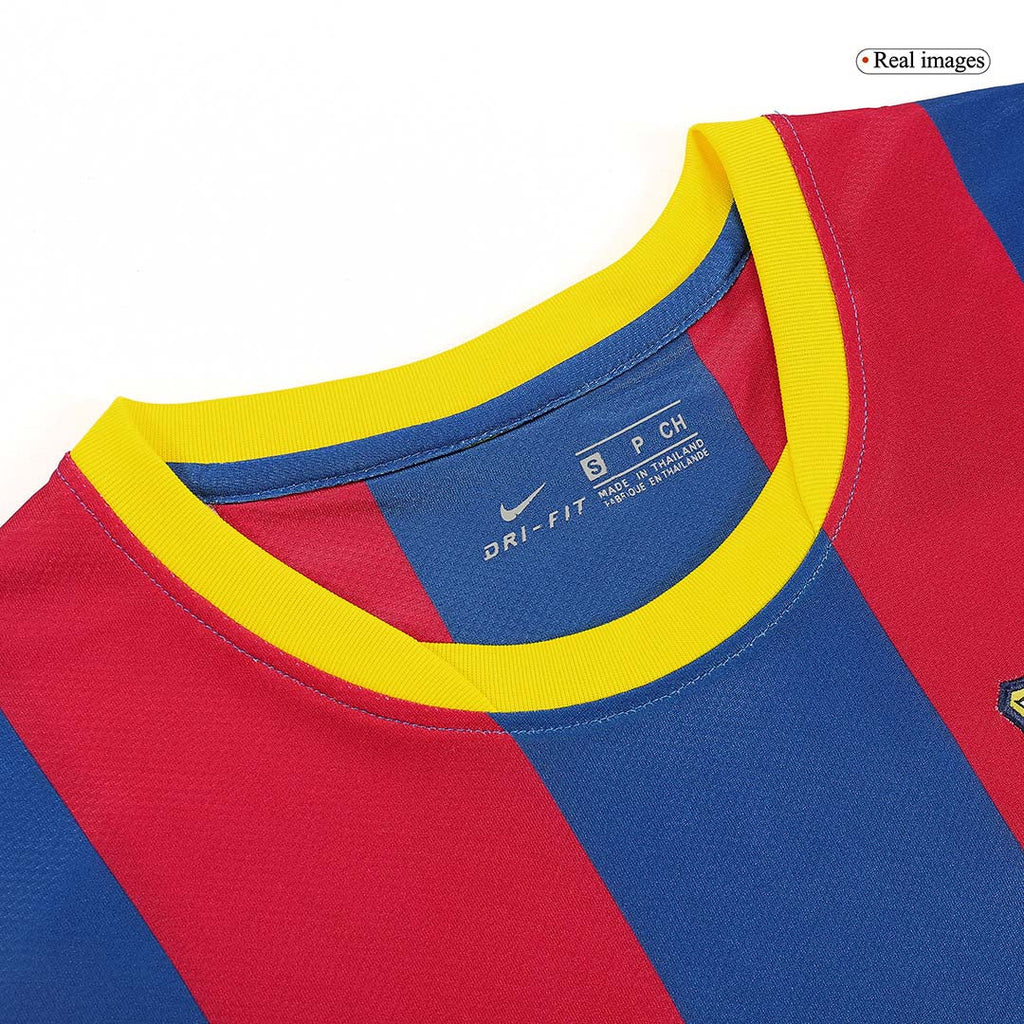 Retro XAVI #6 2010/11 Barcelona Home Football Shirt