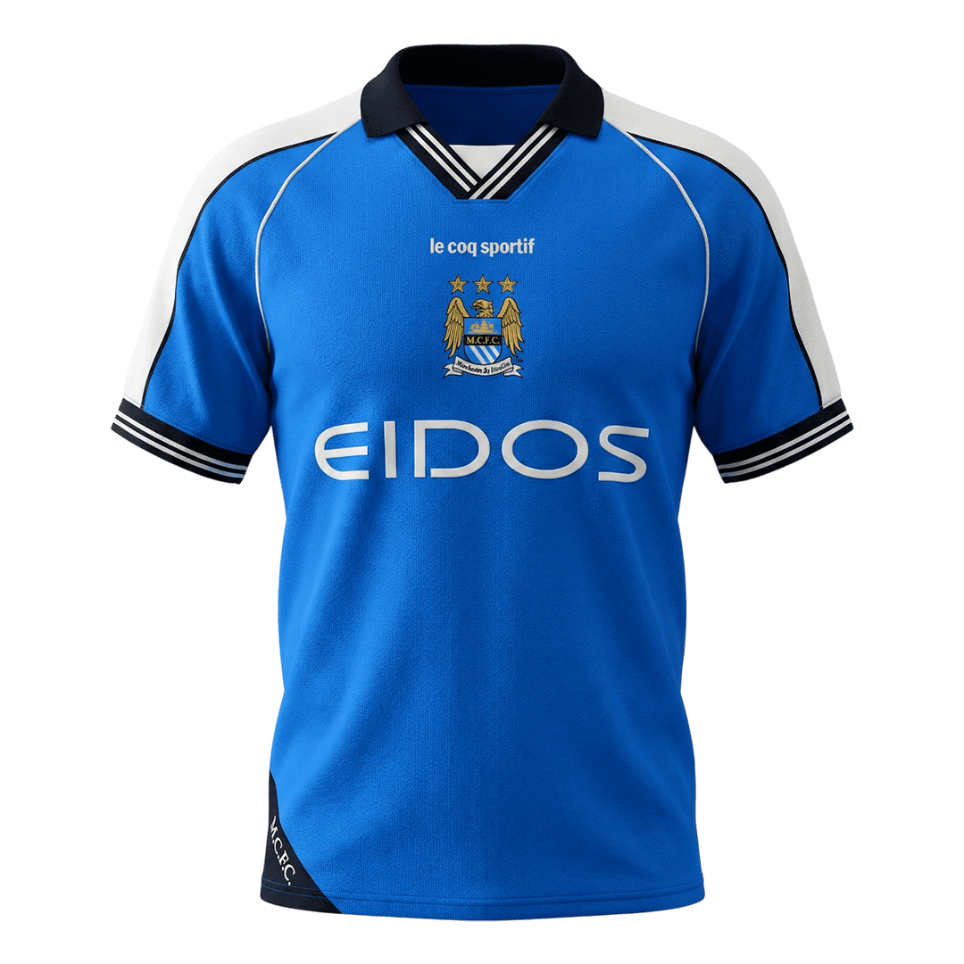Retro 1999/01 Manchester City Home Football Shirt