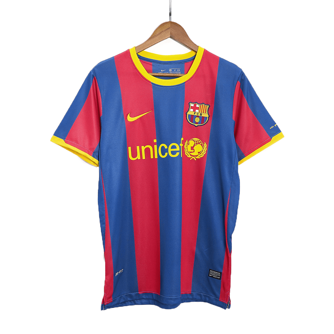 Retro XAVI #6 2010/11 Barcelona Home Football Shirt