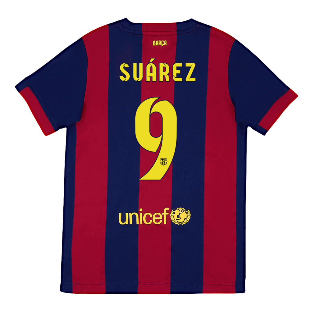 Retro SUÁREZ  #9 2014/15 Barcelona Home Football Shirt