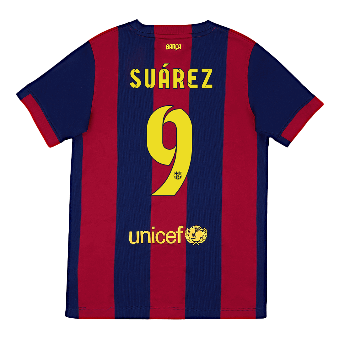 Retro SUÁREZ  #9 2014/15 Barcelona Home Football Shirt