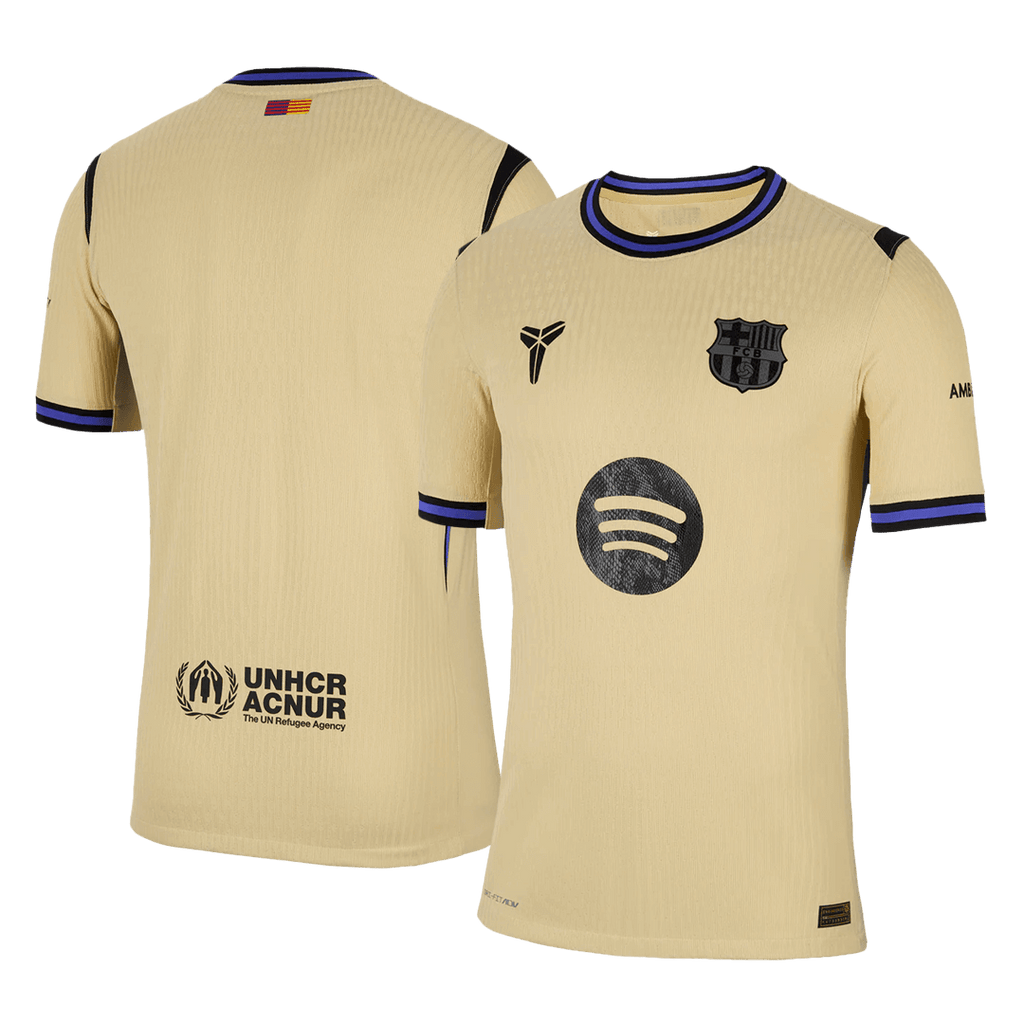 Player Version Barcelona Away Football Shirt 2025/26 Yellow