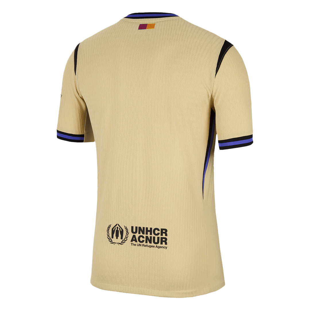 Player Version Barcelona Away Football Shirt 2025/26 Yellow