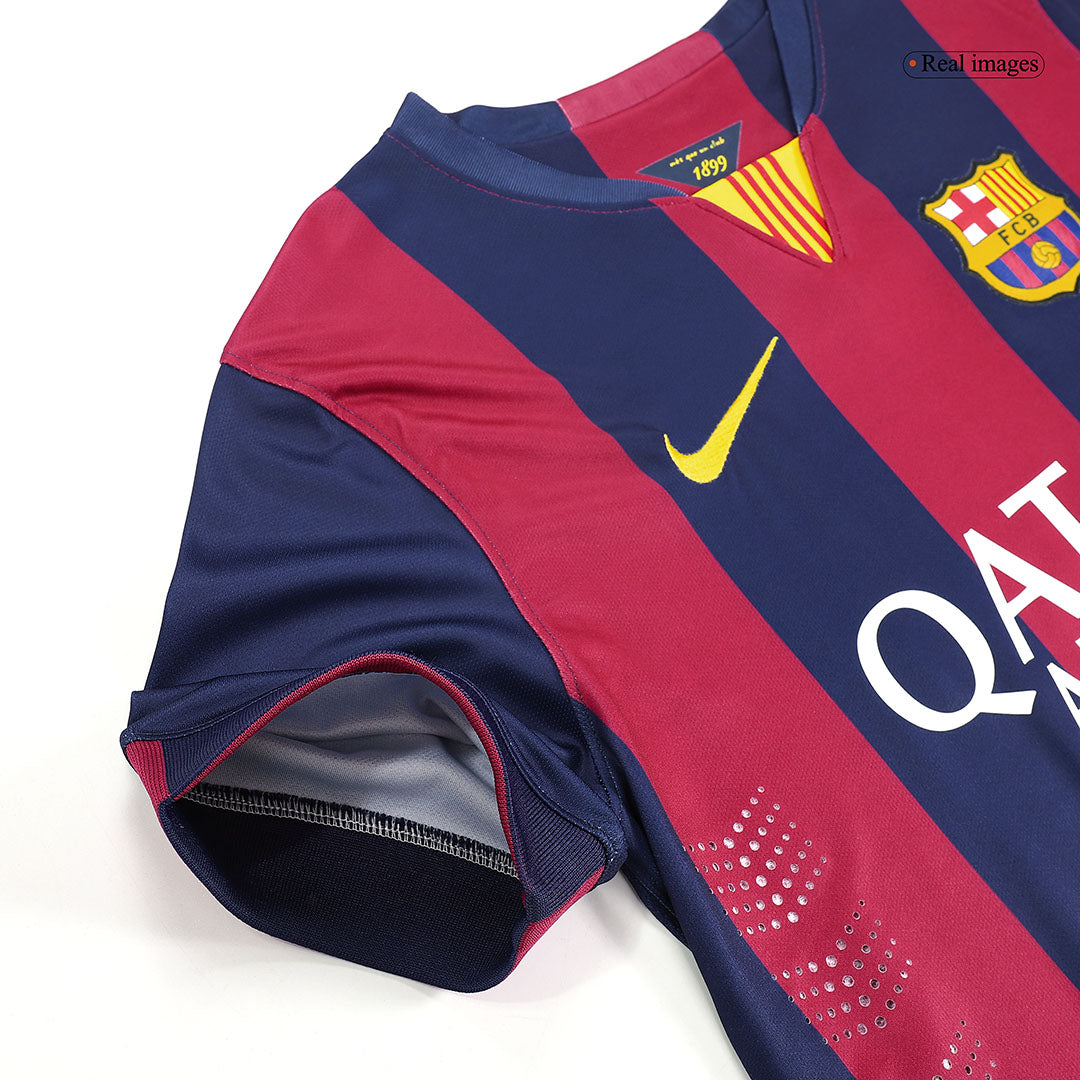 Retro SUÁREZ  #9 2014/15 Barcelona Home Football Shirt