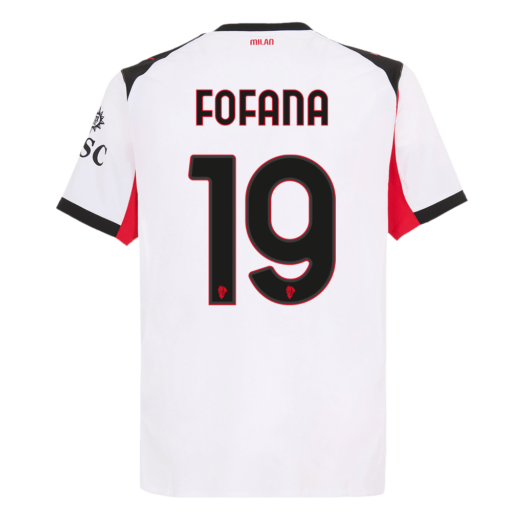 Player Version FOFANA #19 AC Milan Away Football Shirt 2025/26