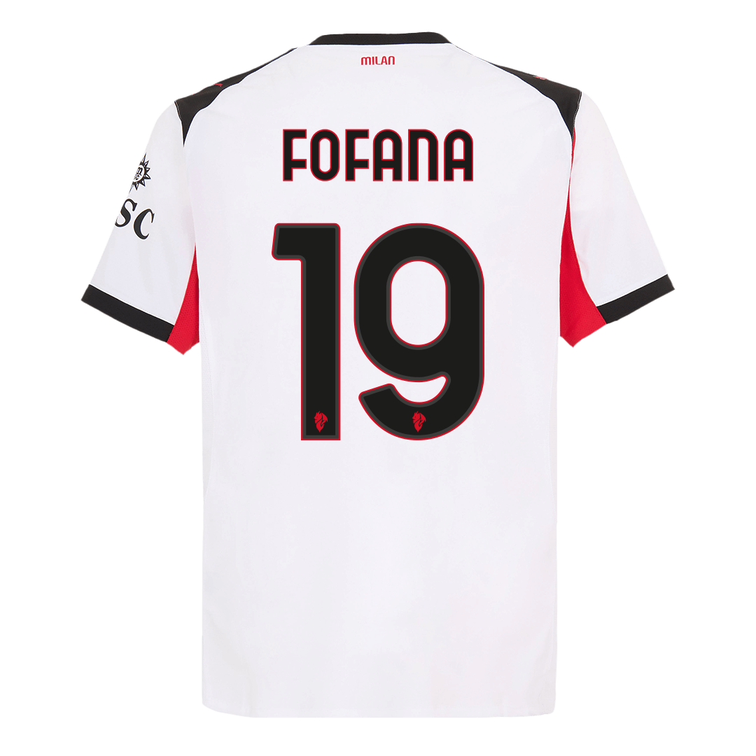 Player Version FOFANA #19 AC Milan Away Football Shirt 2025/26