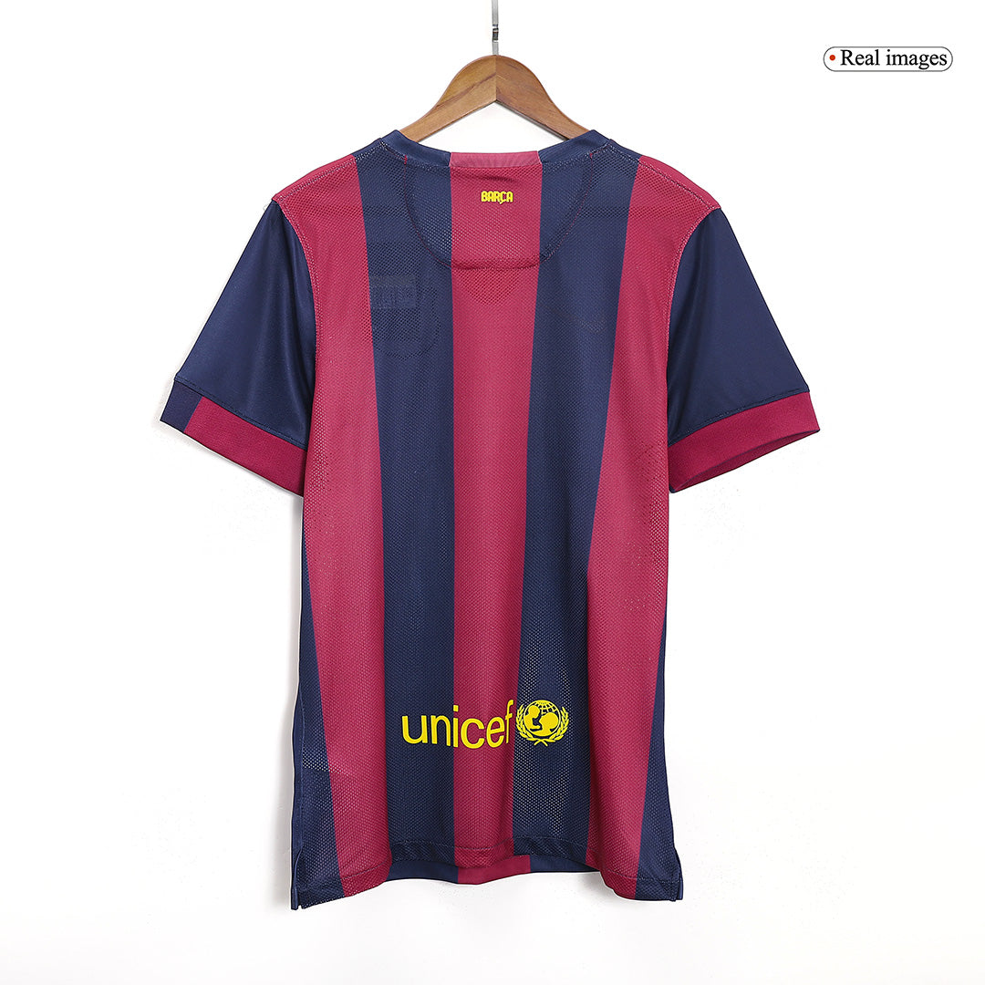 Retro SUÁREZ  #9 2014/15 Barcelona Home Football Shirt