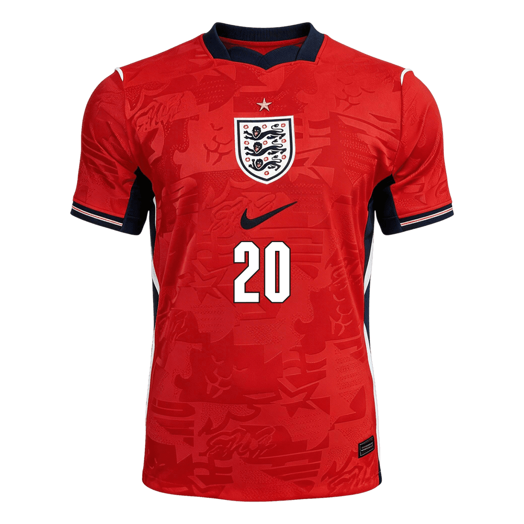 PALMER #20 England Away Soccer Jersey World Cup 2026 Red