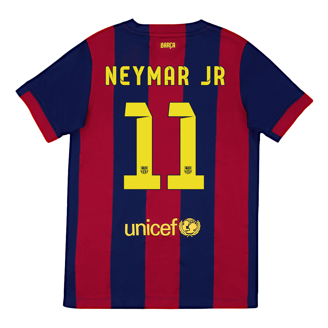 Retro NEYMAR JR #11 2014/15 Barcelona Home Football Shirt
