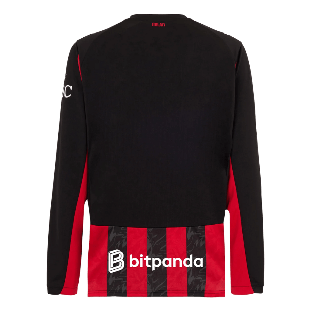 AC Milan Home Long Sleeve Football Shirt 2025/26