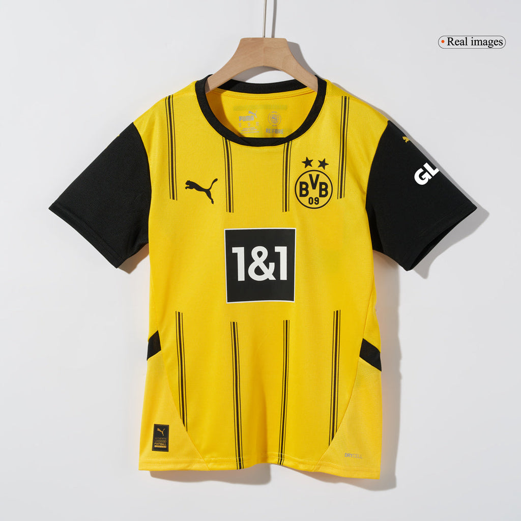 Kid's Borussia Dortmund Home Football Shirt Kit(Jersey+Shorts+Socks)