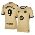 LEWANDOWSKI #9 Barcelona Away Football Shirt 2025/26 Yellow - UCL