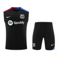 Barcelona Pre-Match Football Shirt Vest Kit(Jersey+Shorts) 2024/25
