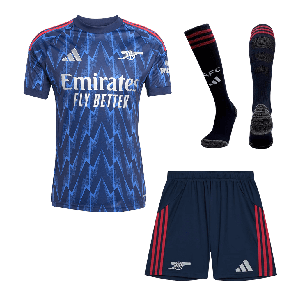 Arsenal Away Football Shirt Kit(Jersey+Shorts+Socks) 2025/26